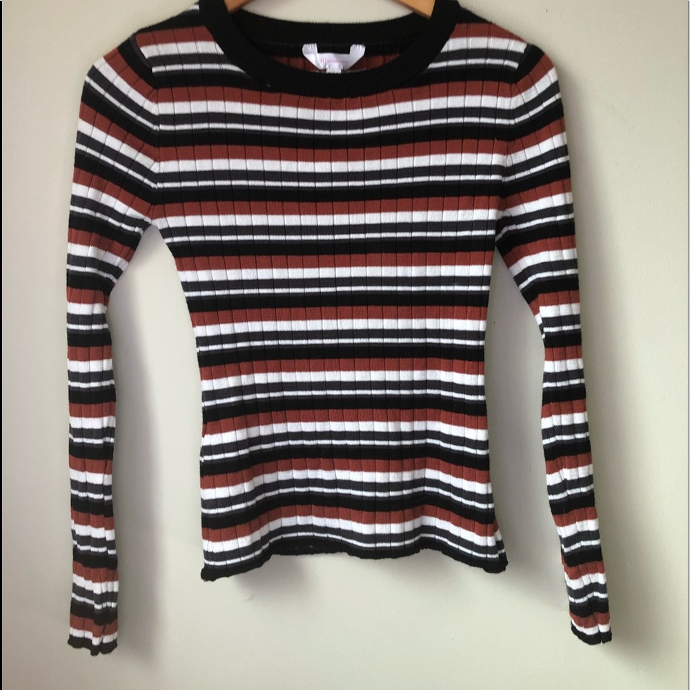 striped tight long sleeve